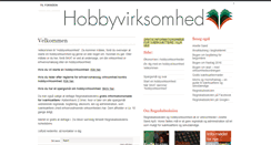 Desktop Screenshot of hobbyvirksomhed.dk