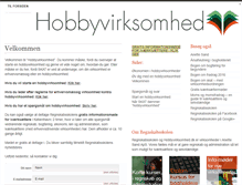 Tablet Screenshot of hobbyvirksomhed.dk